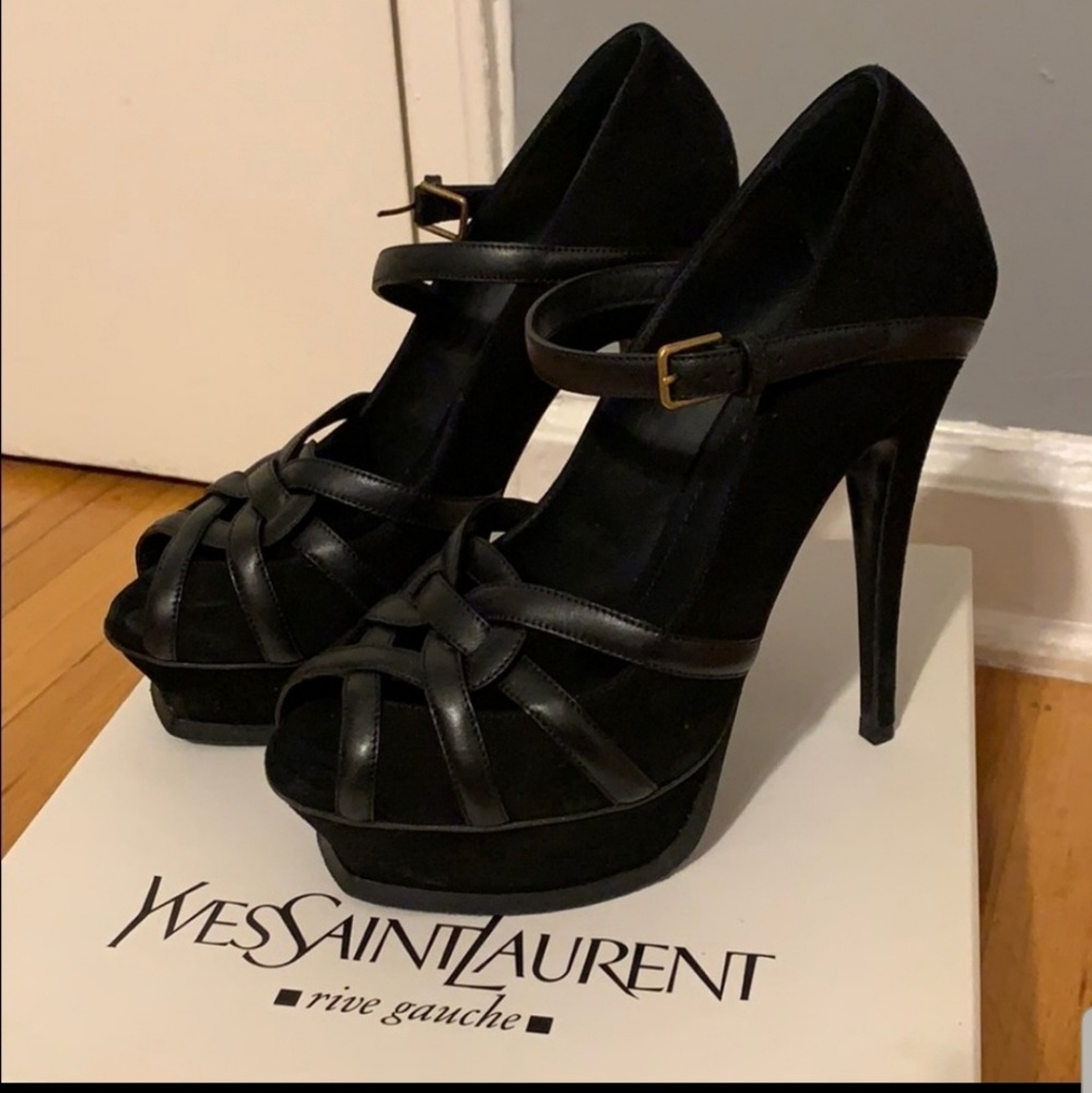YSL prep toe Mary jane pumps